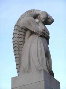 Statue fra Vigelandsparken i Oslo.