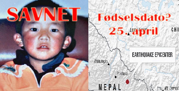 DEN FORSVUNNEDE PANCHEN LAMA OG JORDSKJELVET I NEPAL (A)