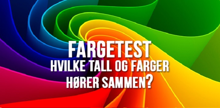 FARGETESTEN. Hvilken farger trenger du og dine tall? (A)