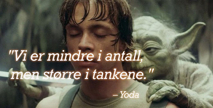 UKE 33, HER 33 VISDOMSORD FRA YODA.